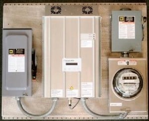 Main electric panel in home